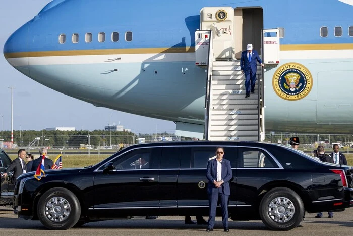 Trump arrives in the Netherlands for NATO summit