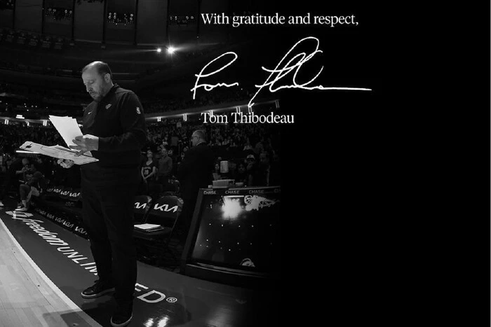 Former Knicks coach Tom Thibodeau bought an ad in the New York Times to thank the city and the team