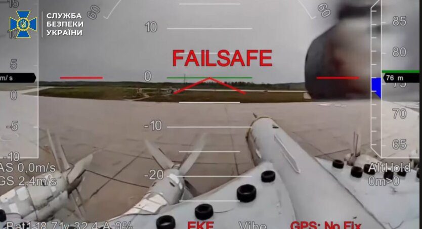 Der SBU hat einzigartige Aufnahmen der Sonderoperation 'Netz' gezeigt: Videoangriffe auf russische Flugzeuge